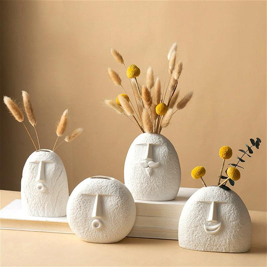 Happy Human Face Vase - Area Collections