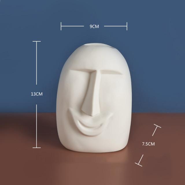 Happy Human Face Vase - Area Collections