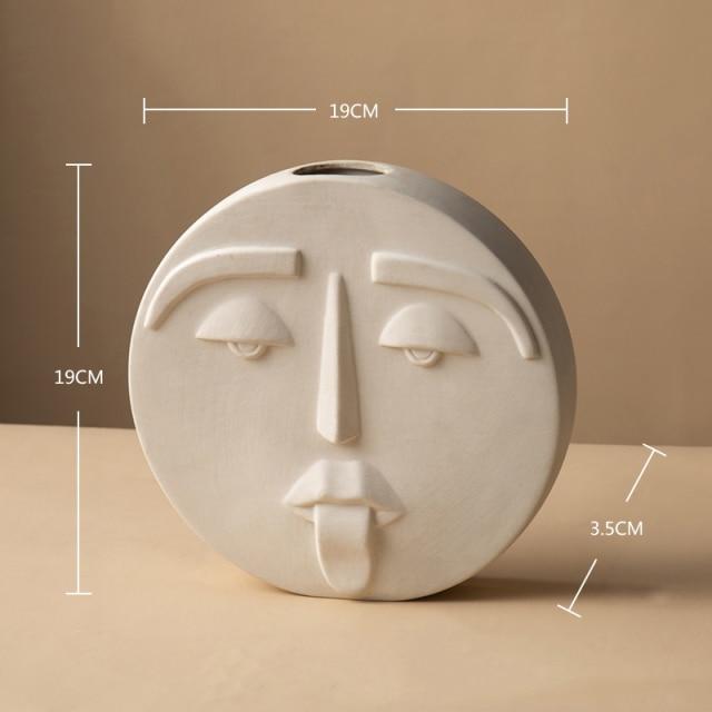 Happy Human Face Vase - Area Collections