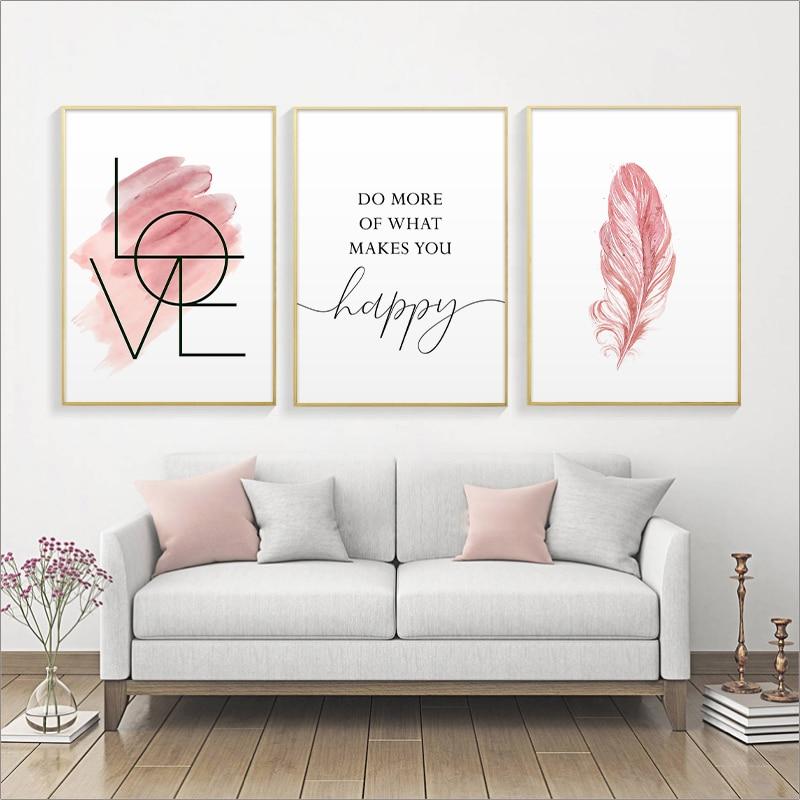 Happy Love in Pink Wall Art - Area Collections