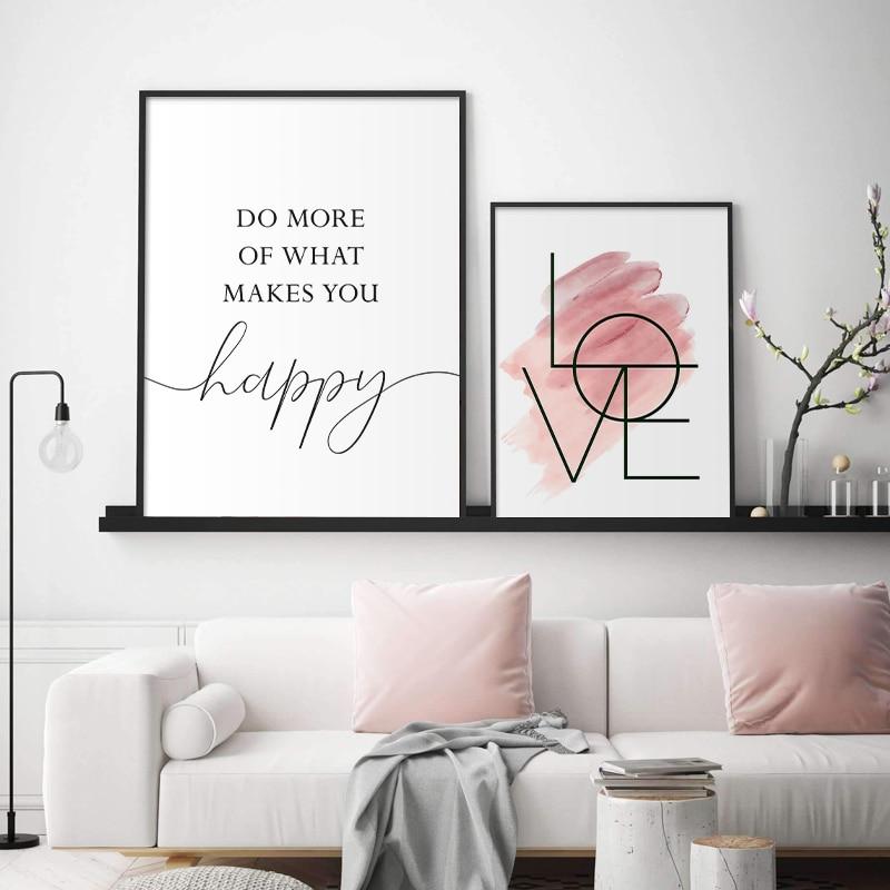 Happy Love in Pink Wall Art - Area Collections