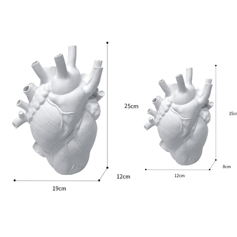 "In My Heart" Anatomical Flower Vase - Area Collections