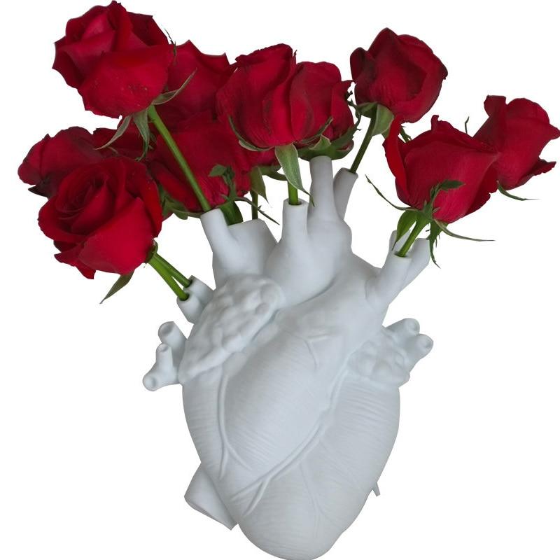 "In My Heart" Anatomical Flower Vase - Area Collections