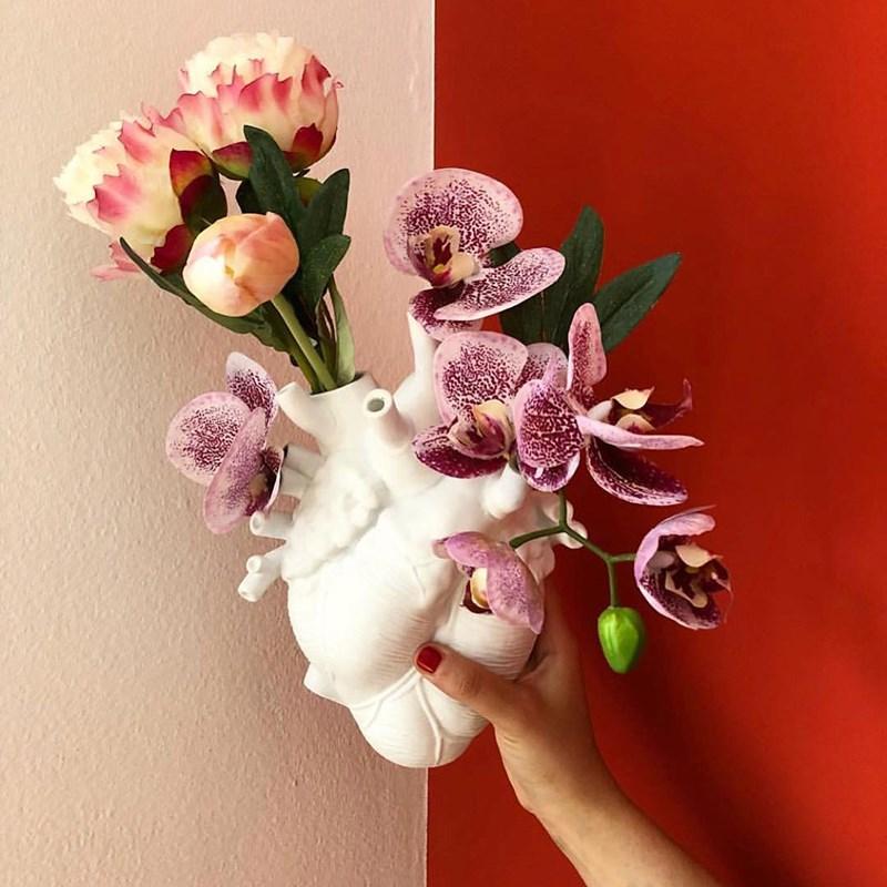 "In My Heart" Anatomical Flower Vase - Area Collections