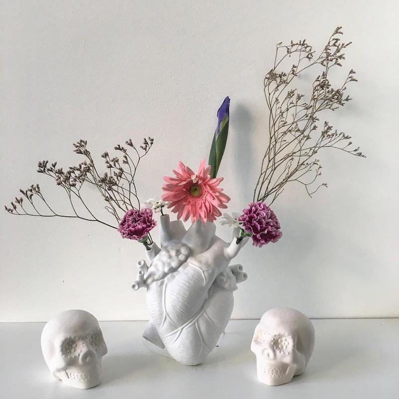 "In My Heart" Anatomical Flower Vase - Area Collections