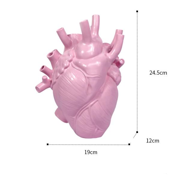 "In My Heart" Anatomical Flower Vase - Area Collections
