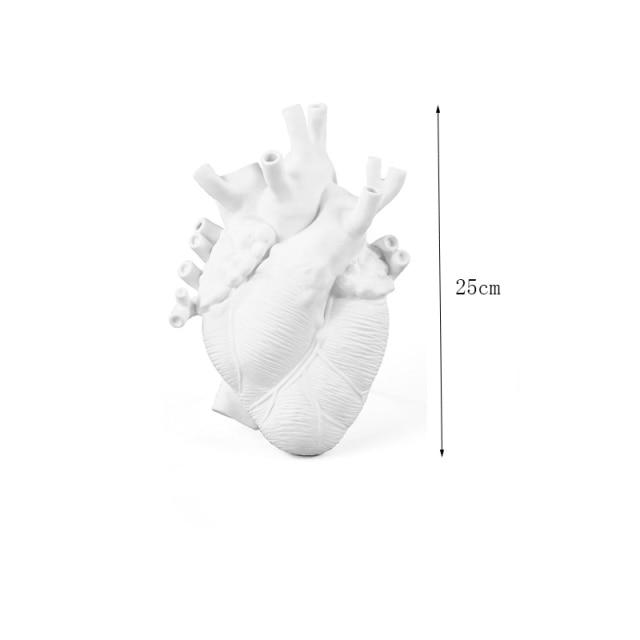 "In My Heart" Anatomical Flower Vase - Area Collections