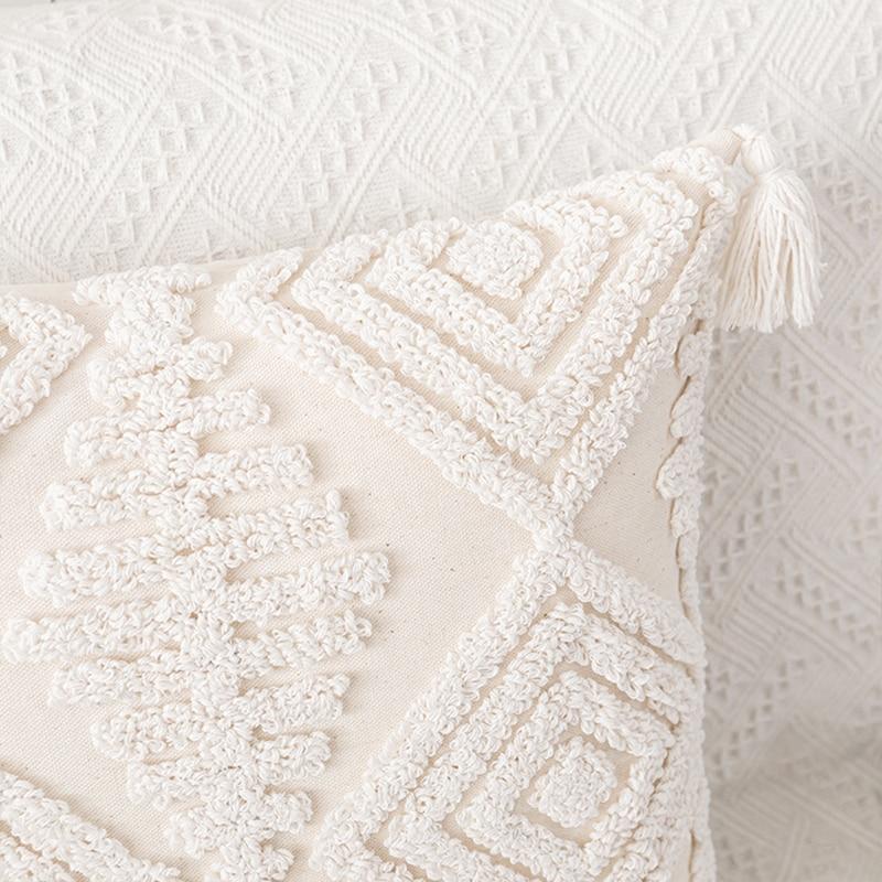 Ivory Loop Tufted Pillows - Area Collections