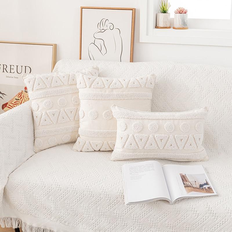 Ivory Loop Tufted Pillows - Area Collections