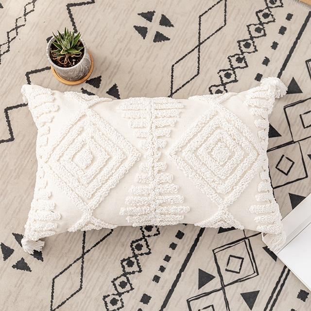 Ivory Loop Tufted Pillows - Area Collections