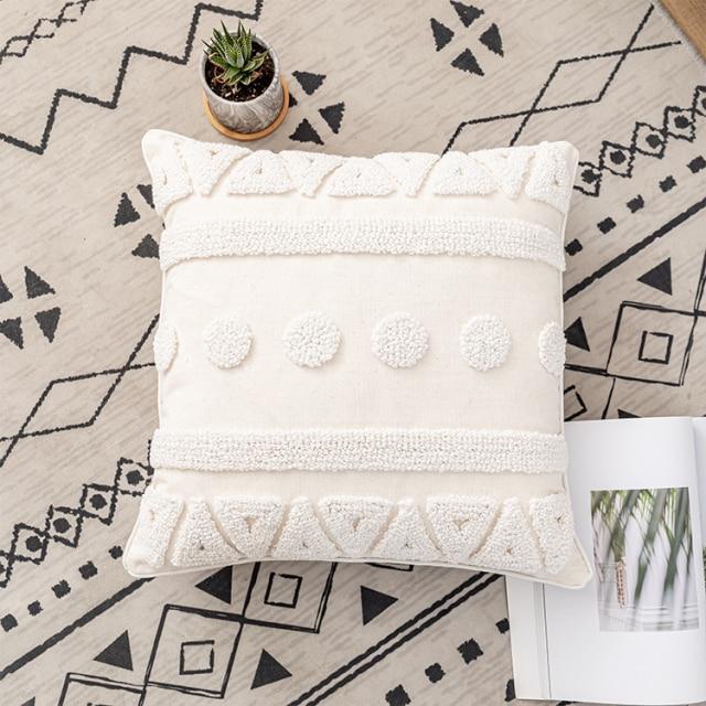 Ivory Loop Tufted Pillows - Area Collections