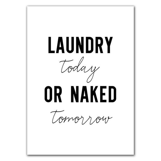 Laundry Symbols Guide Wall Decor - Area Collections