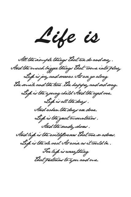 Modern Life Quotes Canvas Print - Area Collections