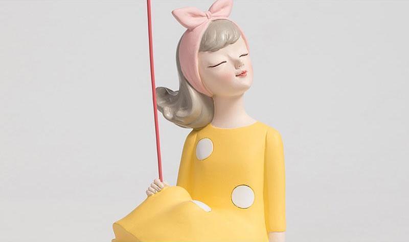 Nordic Girl with Balloon - Area Collections