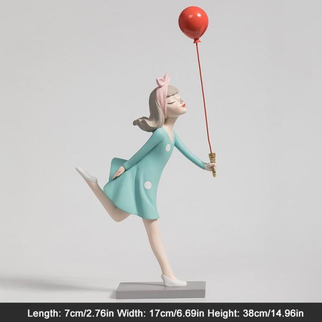 Nordic Girl with Balloon - Area Collections