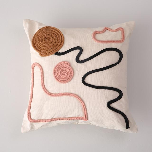 Raye Black Stripe Pillow - Area Collections