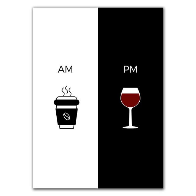 Red Wine and Coffee Wall Art - Area Collections