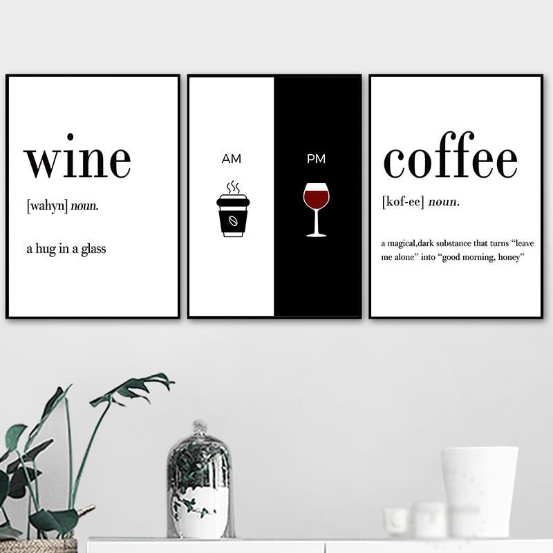 Red Wine and Coffee Wall Art - Area Collections