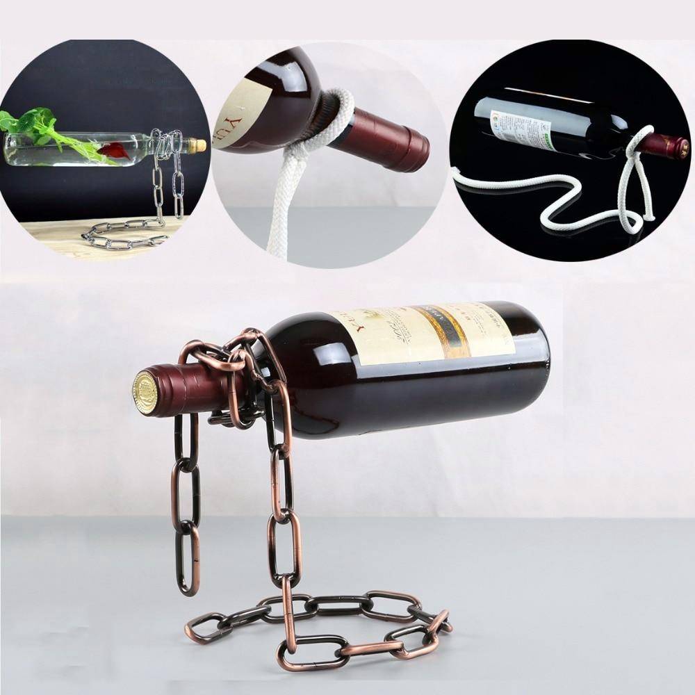 Retro "Chain-Up" Wine Holder - Area Collections
