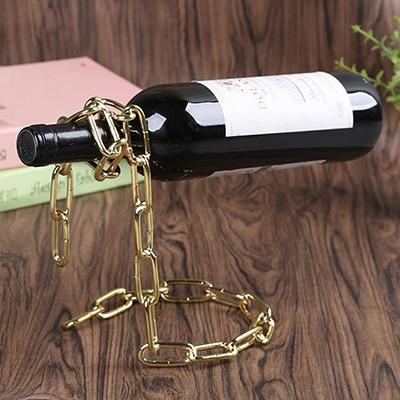 Retro "Chain-Up" Wine Holder - Area Collections