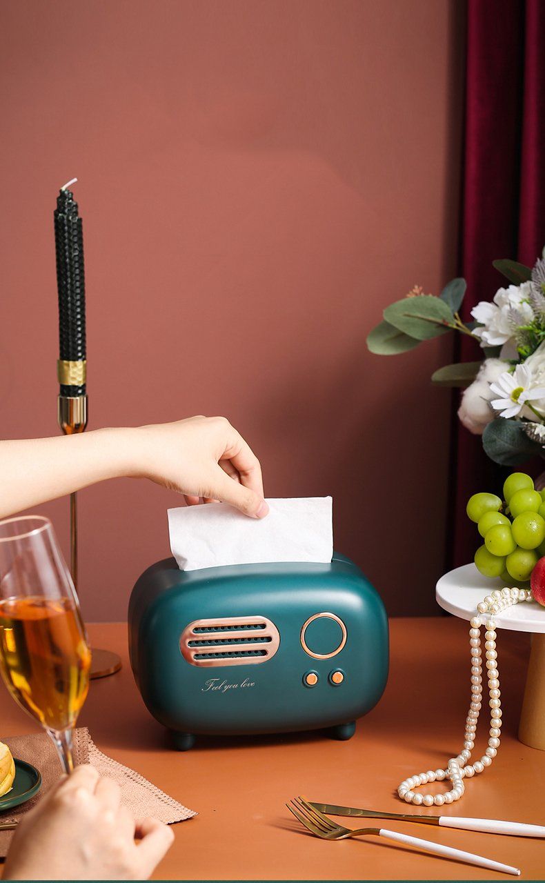 Retro Radio-shaped Tissue Box - Area Collections