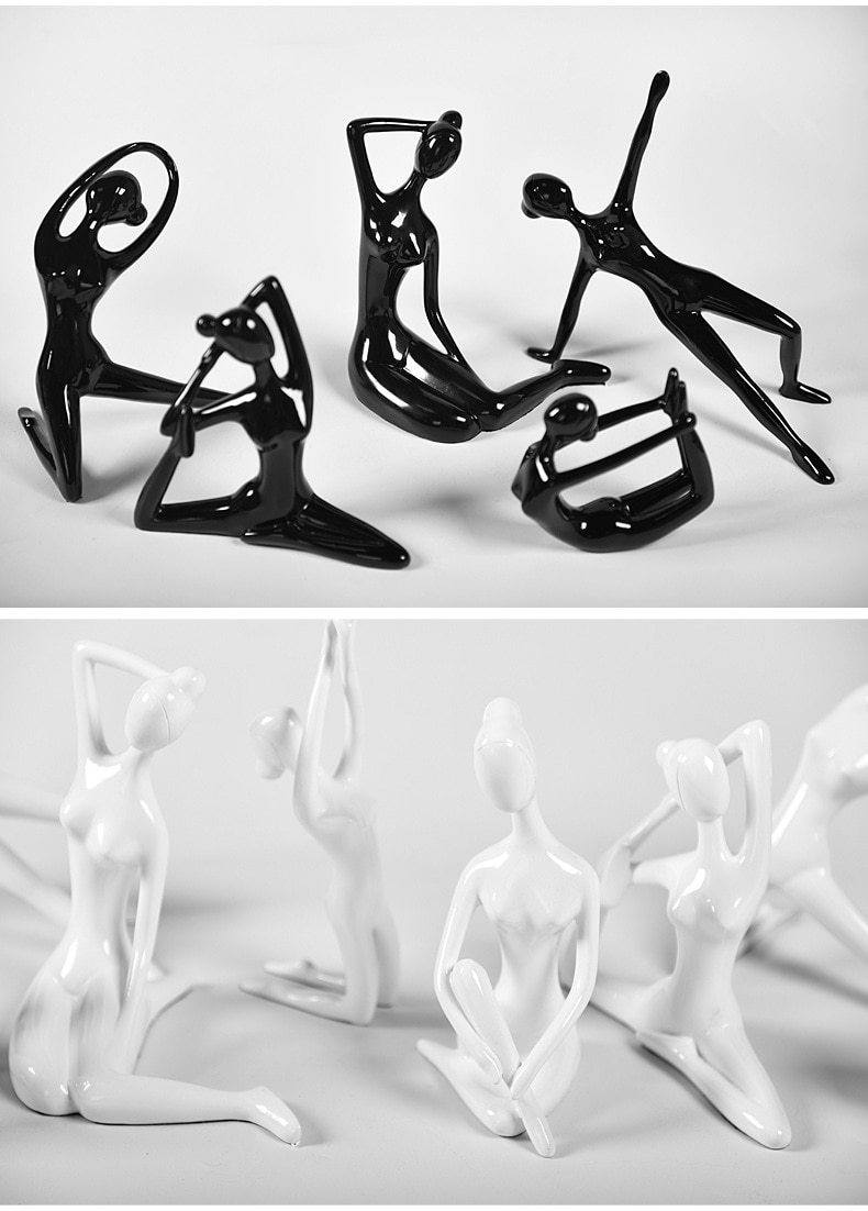 Shanti Yoga Girl Statuette - Area Collections
