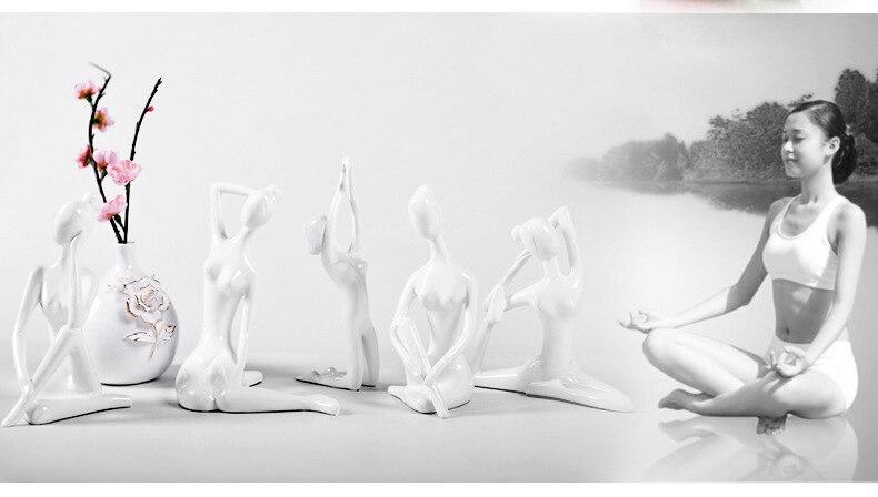 Shanti Yoga Girl Statuette - Area Collections