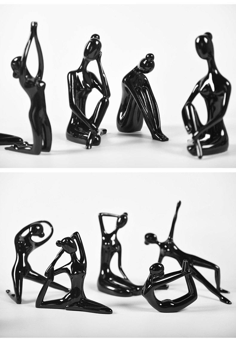 Shanti Yoga Girl Statuette - Area Collections