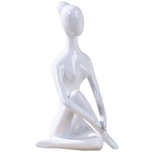 Shanti Yoga Girl Statuette - Area Collections