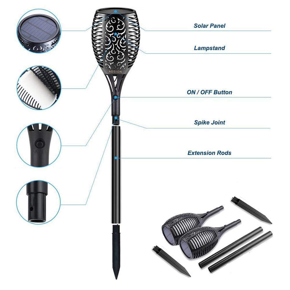 Solar Flame Torch Lamp - Area Collections