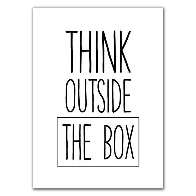 Think Outside The Box Wall Art - Area Collections