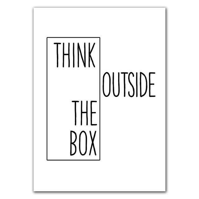 Think Outside The Box Wall Art - Area Collections