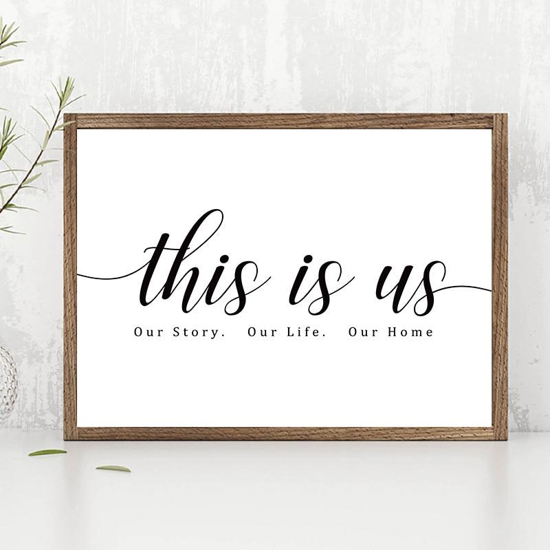 This is Us - Our Story Our Life Our Home Wall Art - Area Collections