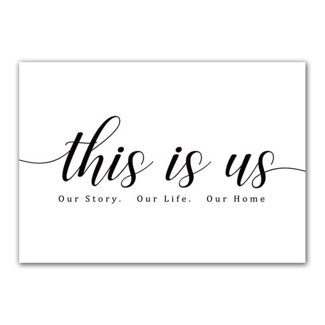 This is Us - Our Story Our Life Our Home Wall Art - Area Collections