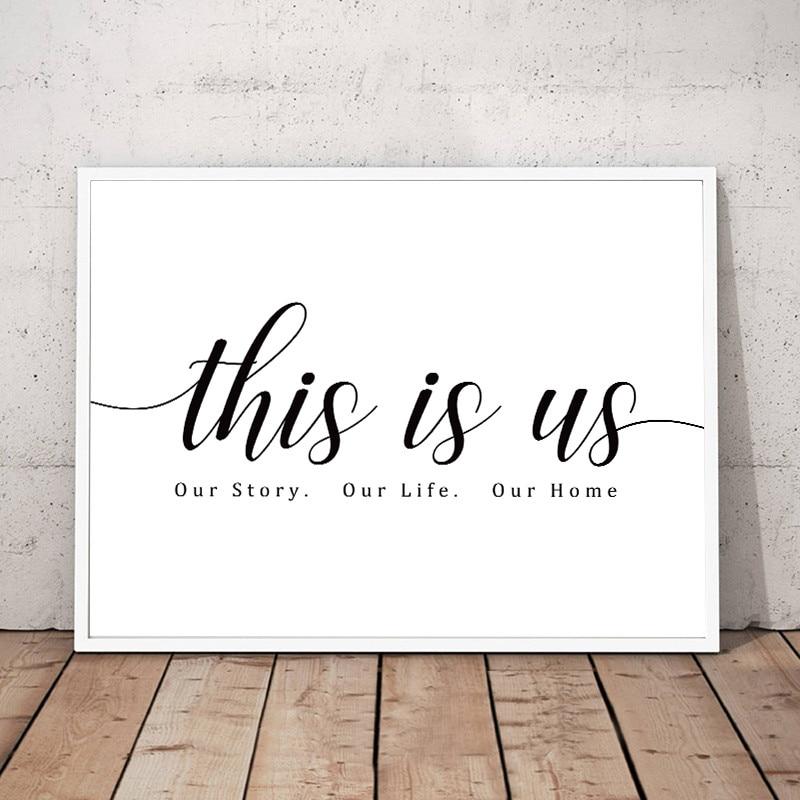 This is Us - Our Story Our Life Our Home Wall Art - Area Collections
