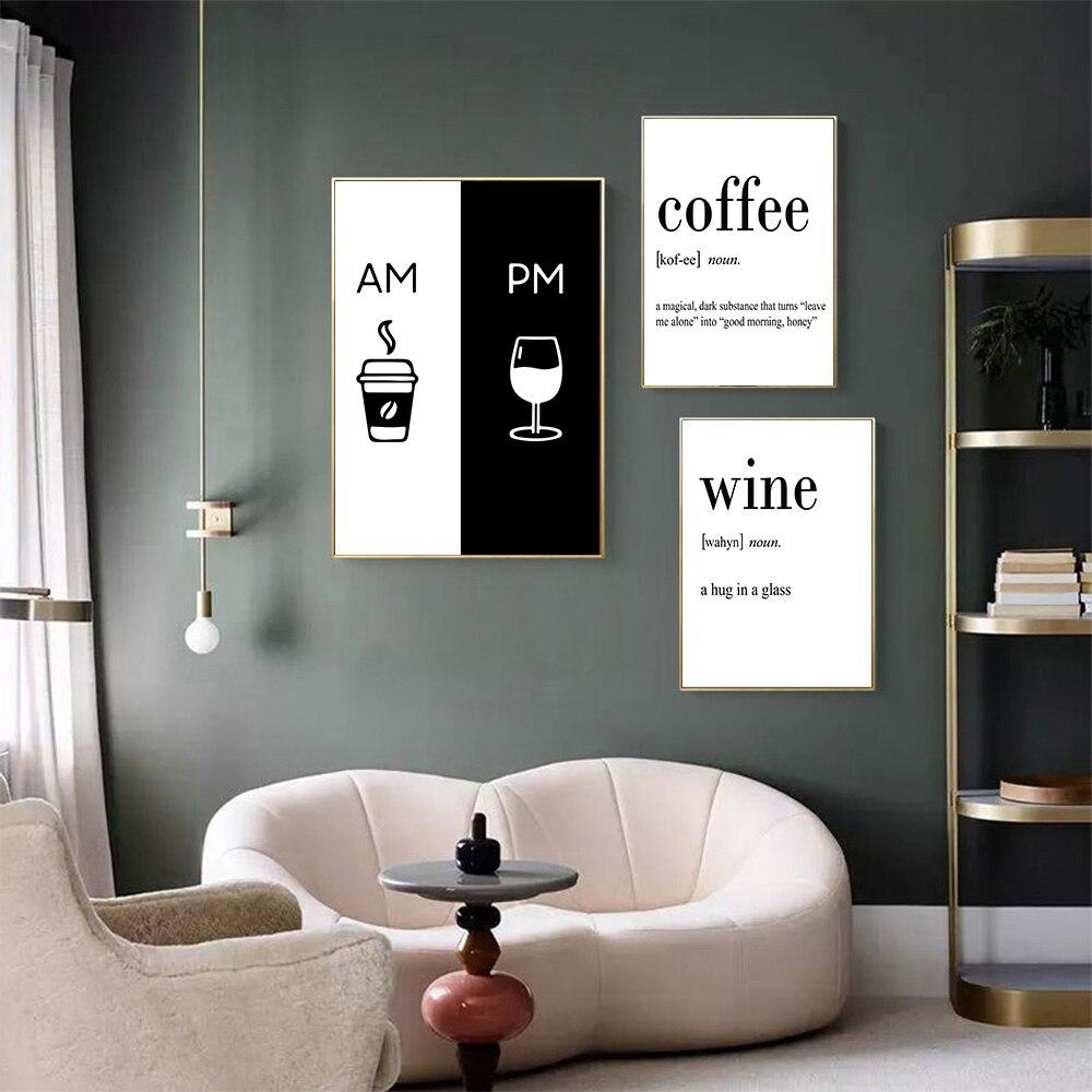 White Wine and Coffee Wall Art - Area Collections
