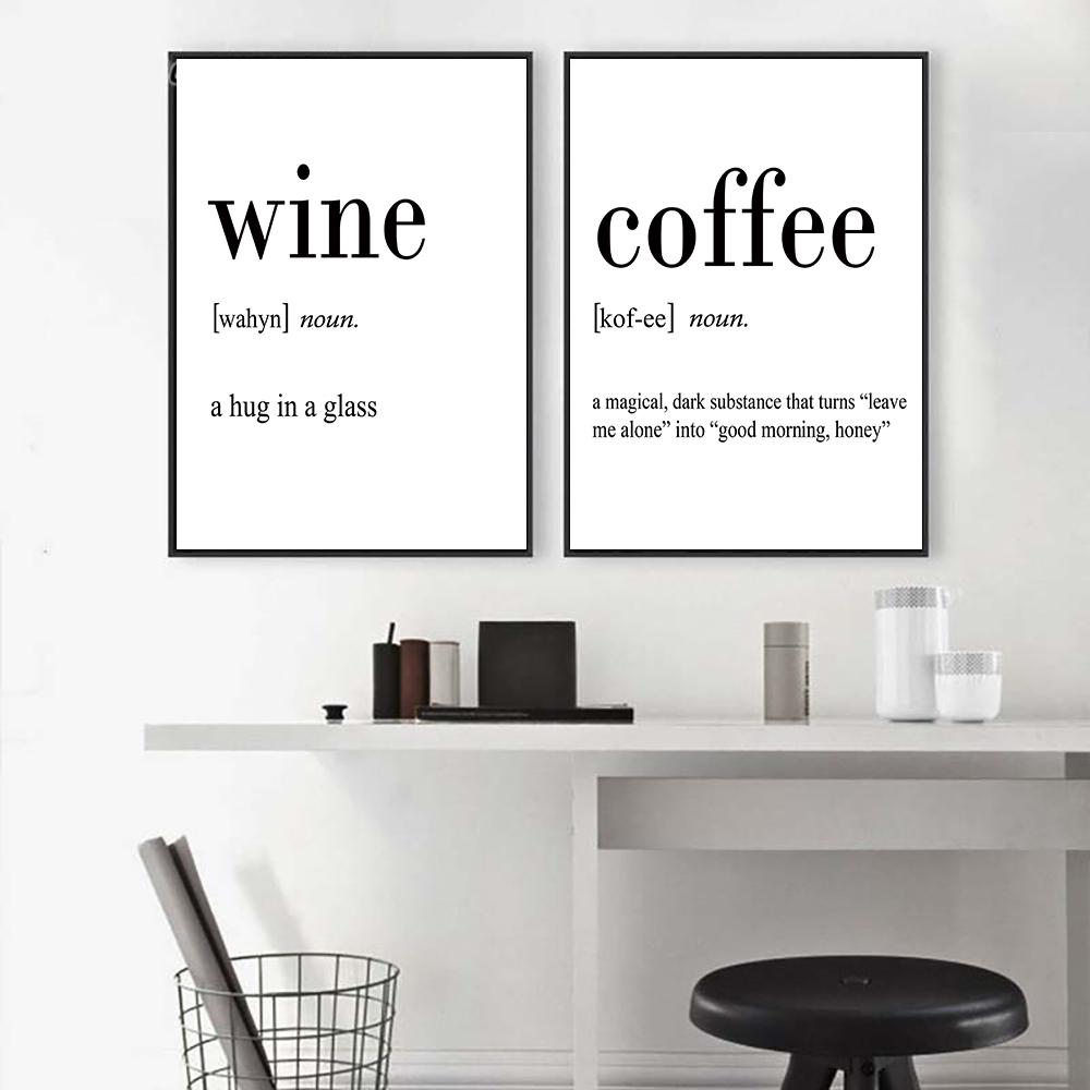 White Wine and Coffee Wall Art - Area Collections