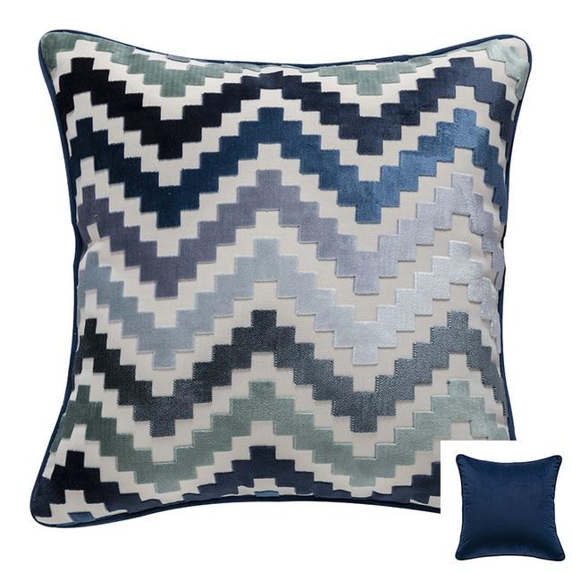 Zigzag Velvet Pillow - Area Collections