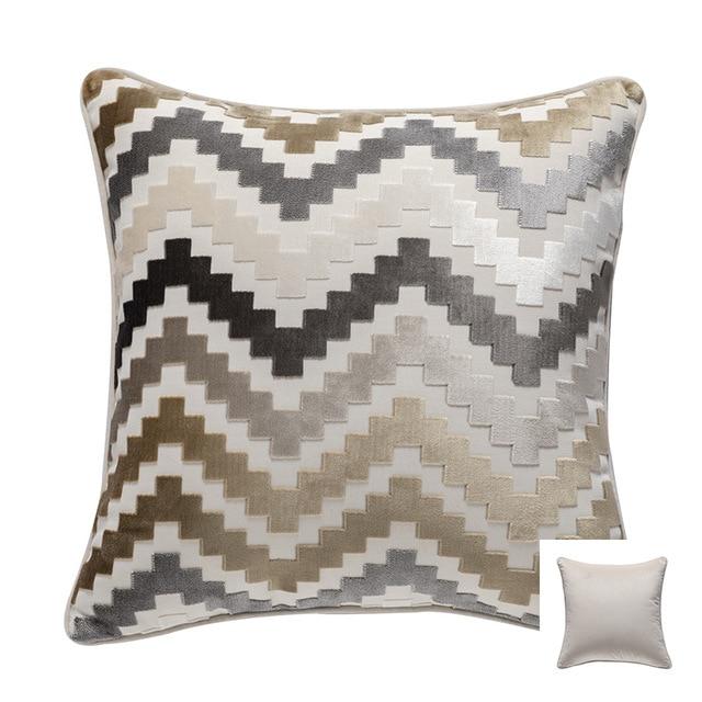 Zigzag Velvet Pillow - Area Collections