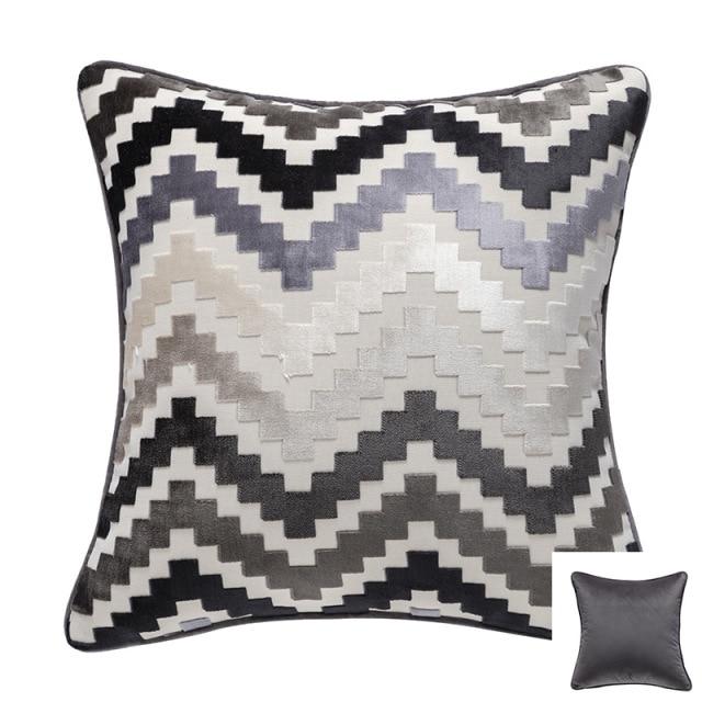 Zigzag Velvet Pillow - Area Collections