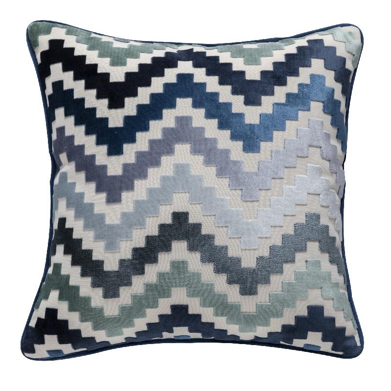 Zigzag Velvet Pillow - Area Collections