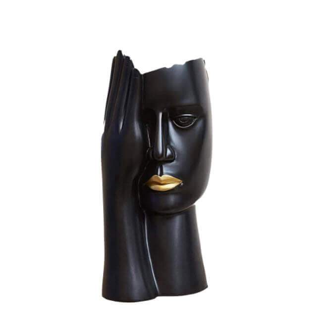 Abstract Covered Face Vase - Area Collections