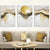 Abstract Golden Orb Wall Art - Area Collections