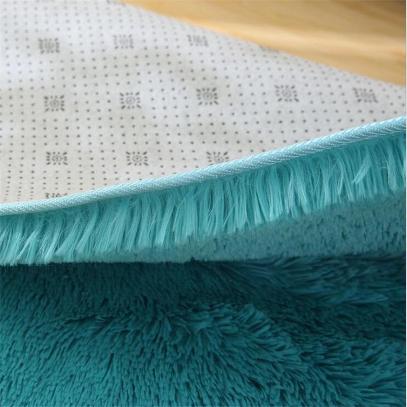 Area Colorful Shaggy Round Rug - Light Grey - Area Collections