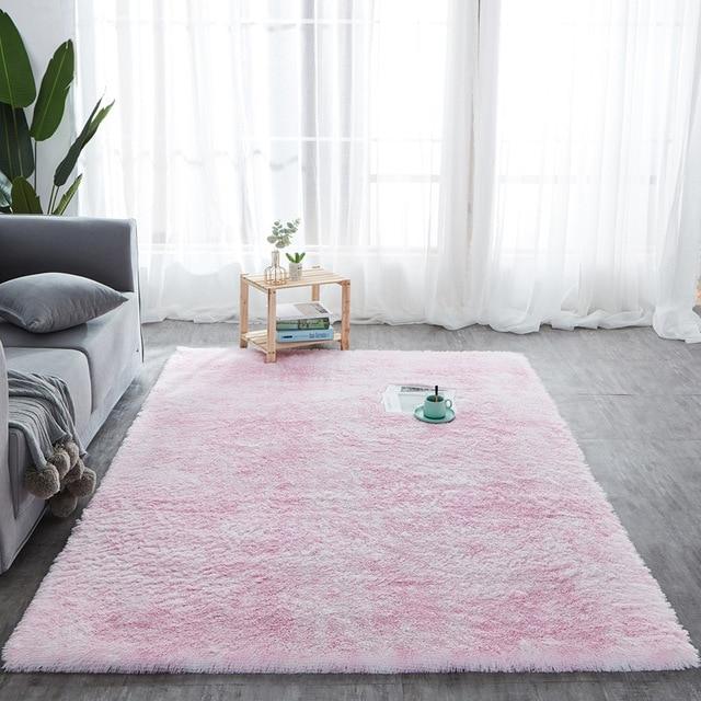 Area Colorful Shaggy Rug - Blush Pink - Area Collections