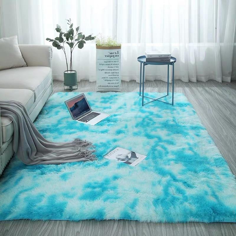 Area Colorful Shaggy Rug - Turkish Blue - Area Collections