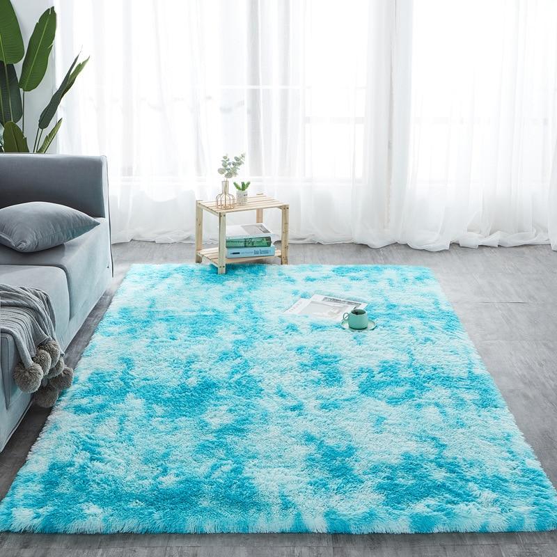 Area Colorful Shaggy Rug - Turkish Blue - Area Collections