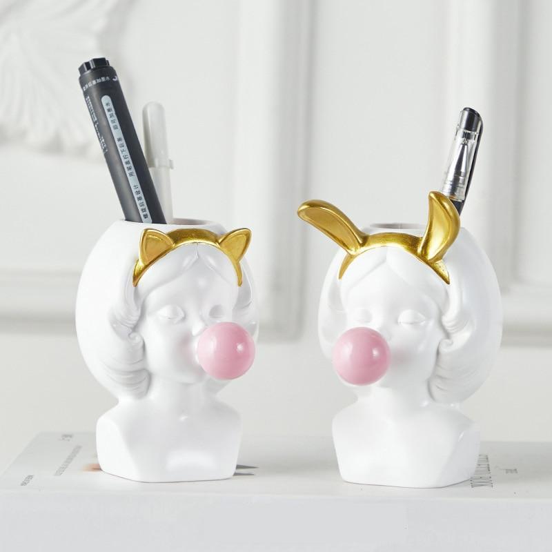 Area Cute Bubblegum Girl Vase - Area Collections