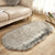 Area Fluffy Oval Faux Sheepskin Rug - Area Collections