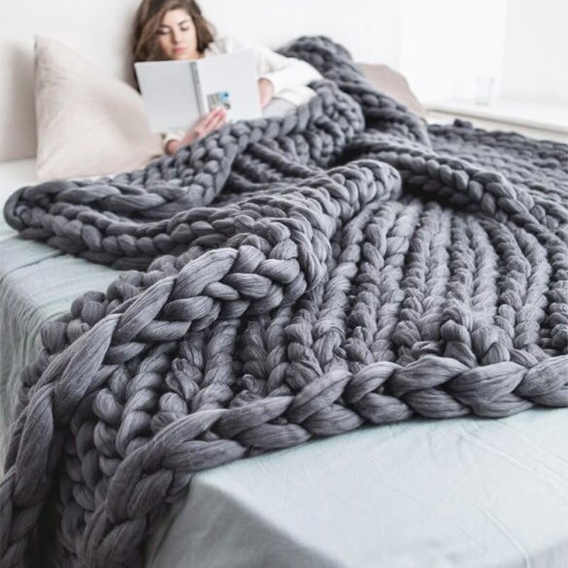 Area Hand Knitted Chunky Blanket - Area Collections